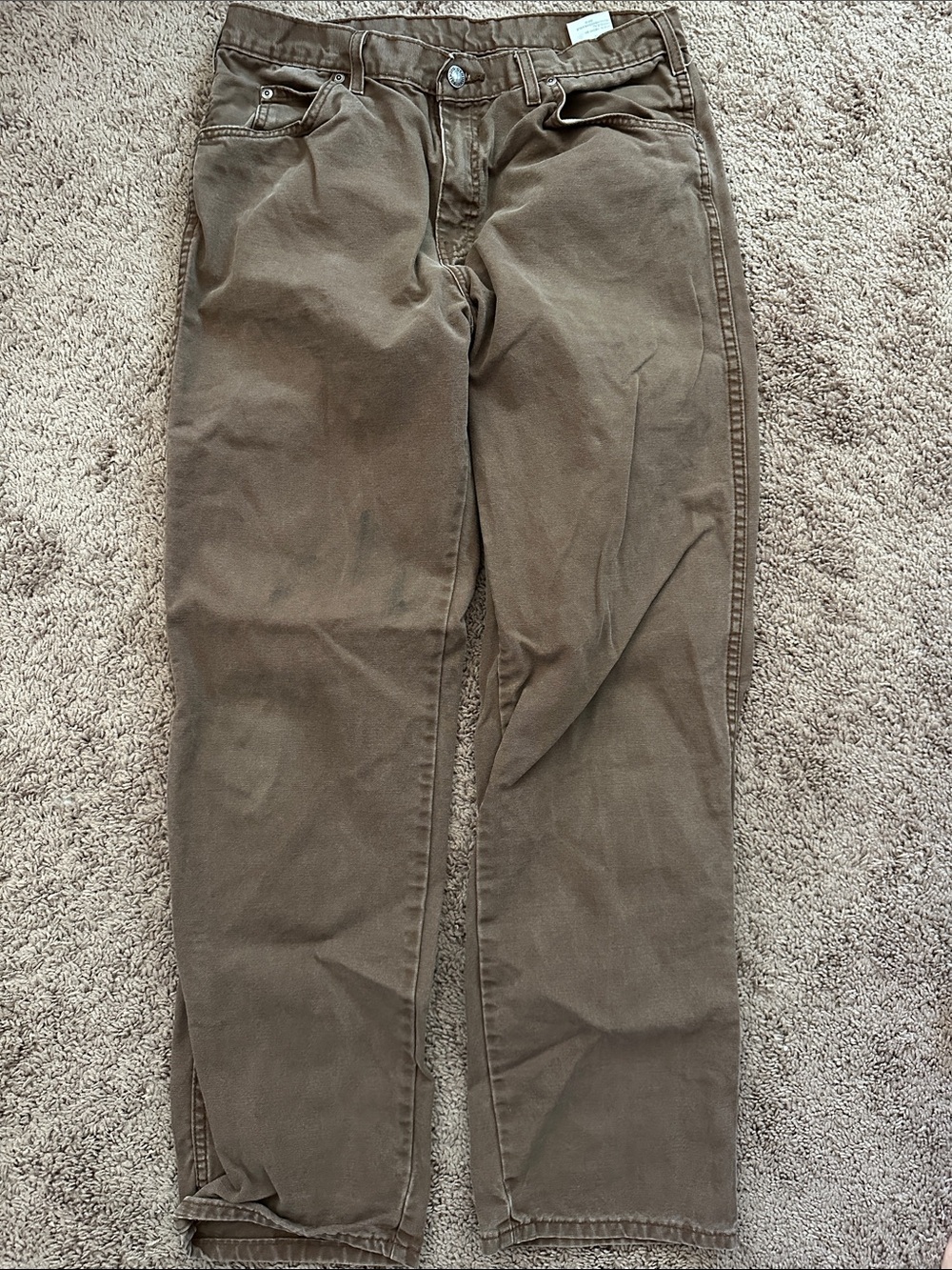 Vintage Dickies Men's Brown Casual Pants size 32 X 33